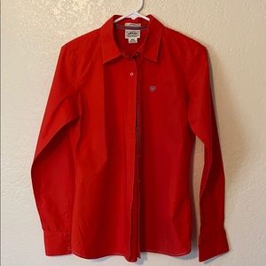 Red Ariat Button Down